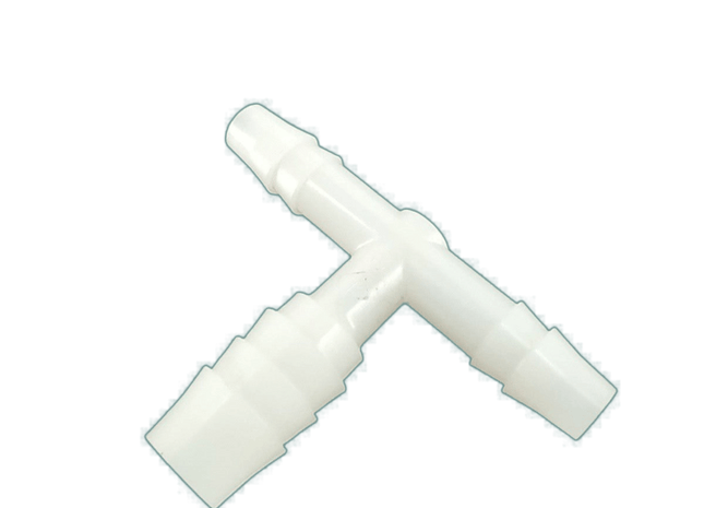 Tee 1/4 x 1/4 x 3/8 barb