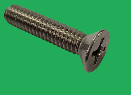 1/4-20 x1 1/4 Flat Screw SS