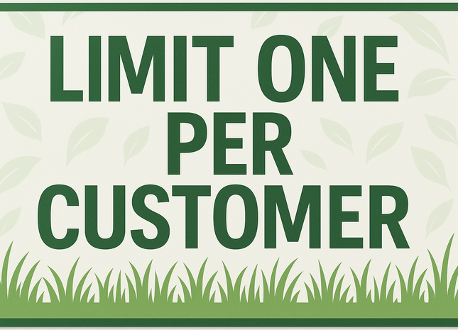 limit one per customer