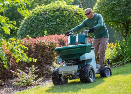 PermaGreen Triumph in action treating a commercial lawn