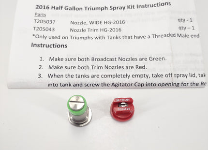 2016 Triumph 1/2 Spray Kit