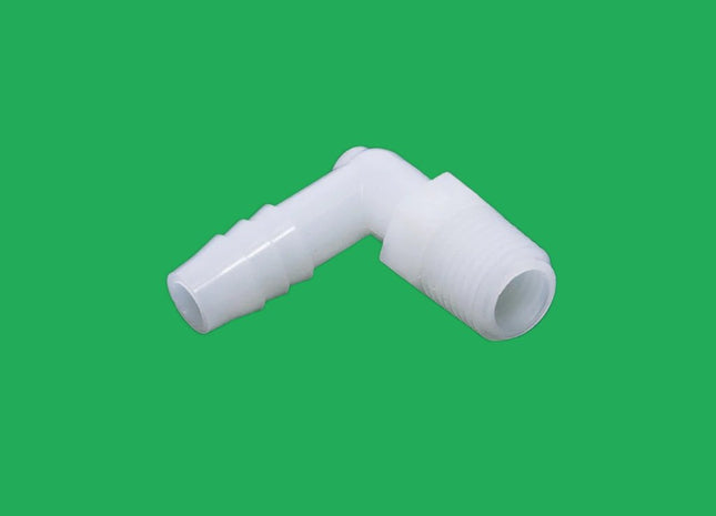 L-Fitting, 1/4mpt x 3/8 Hose PermaGreen